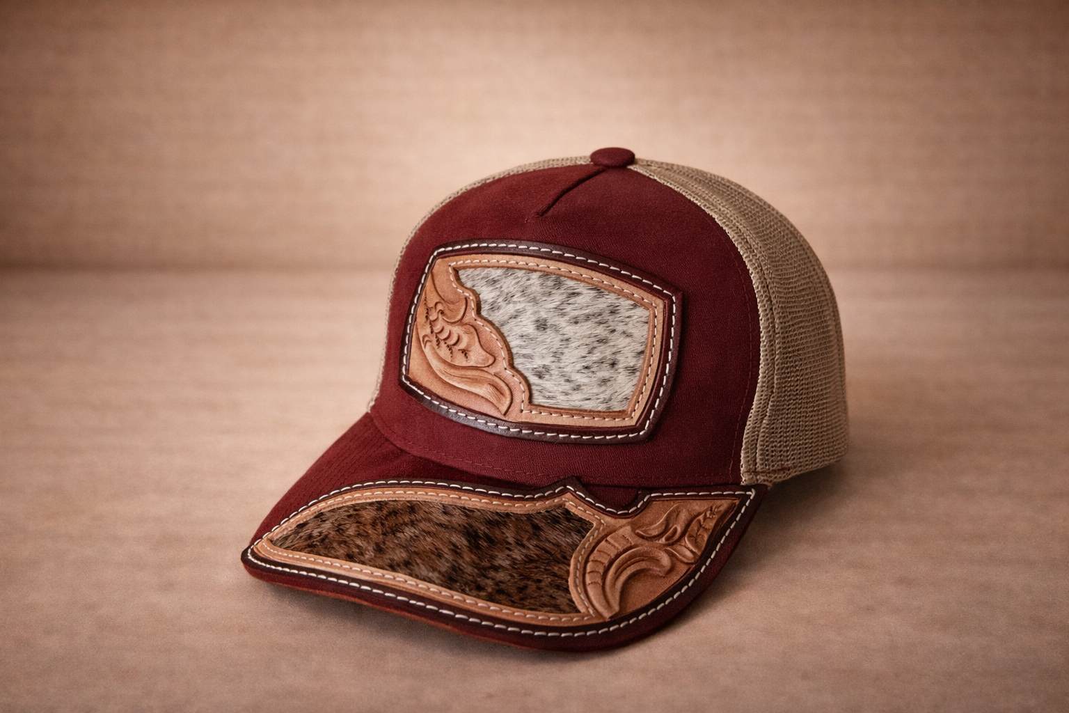 Cuero Santo Toro Blanco Cap