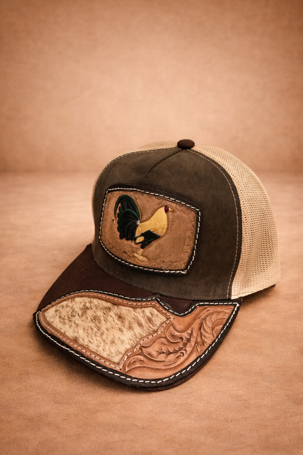 Cuero Santo Gallo Real Cap